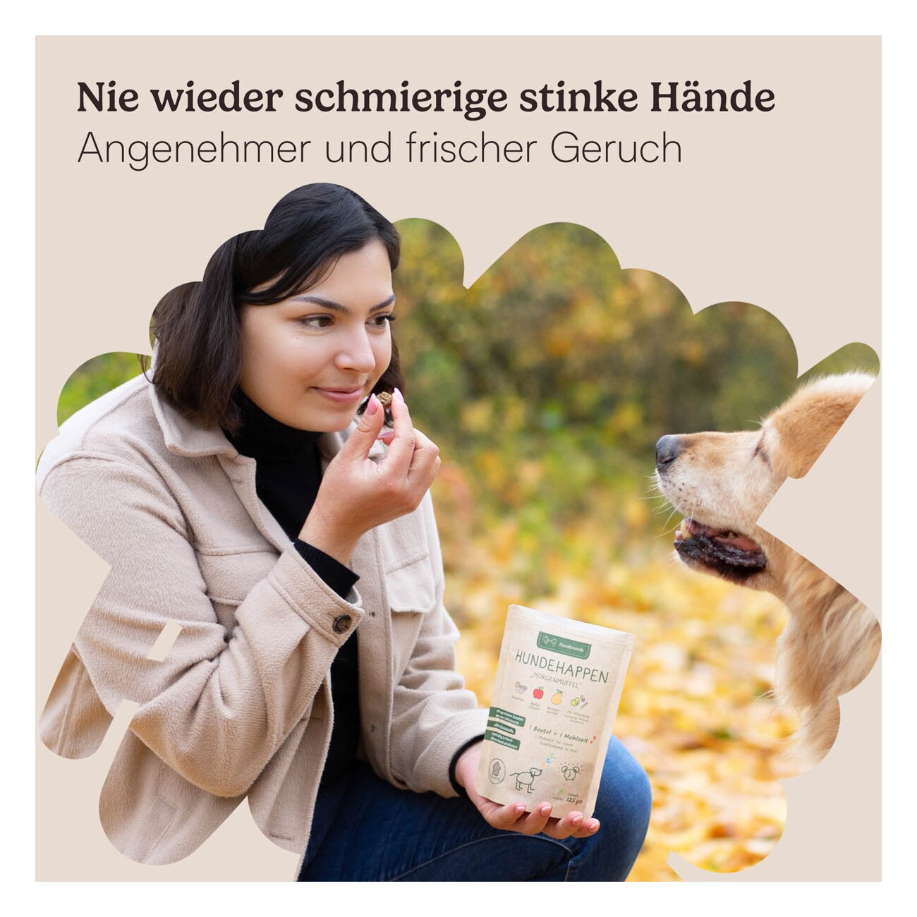 Hunderunde Morgenmuffel vegane Snacks 375 g