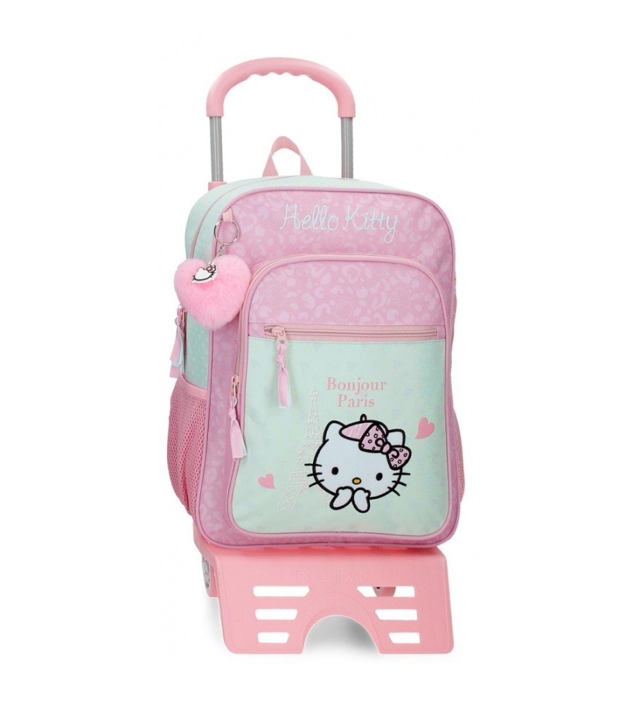 Joumma Bags Mochila escolar Hello Kitty Paris turquesa -30x38x12cm-