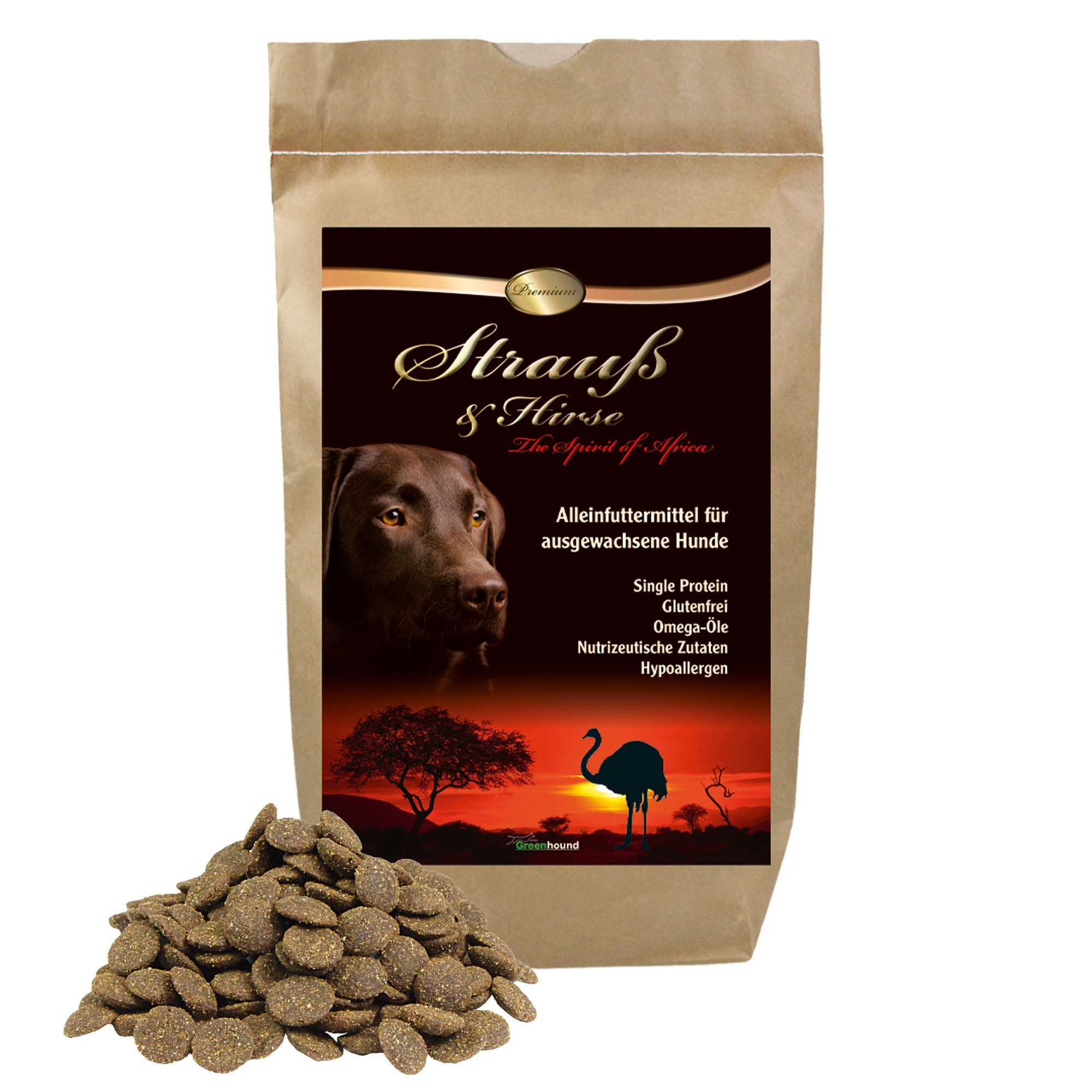 Schecker Trockenfutter - Strauß & Hirse Premium - The Spirit of Africa