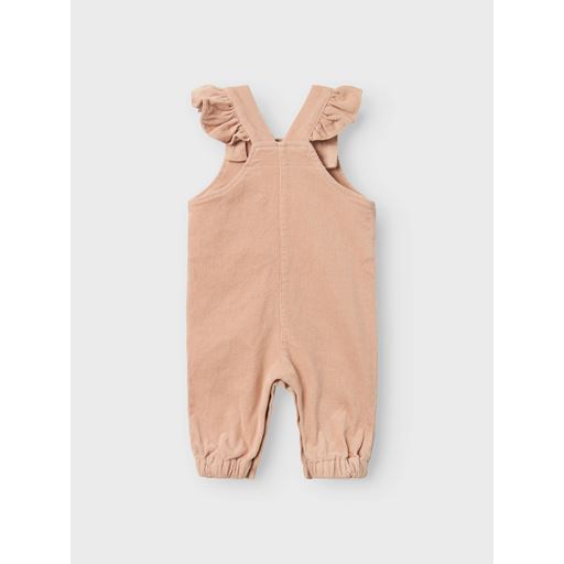 Lil' Atelier Frevelle Cord Overalls, Rugby Tan, 86 cm