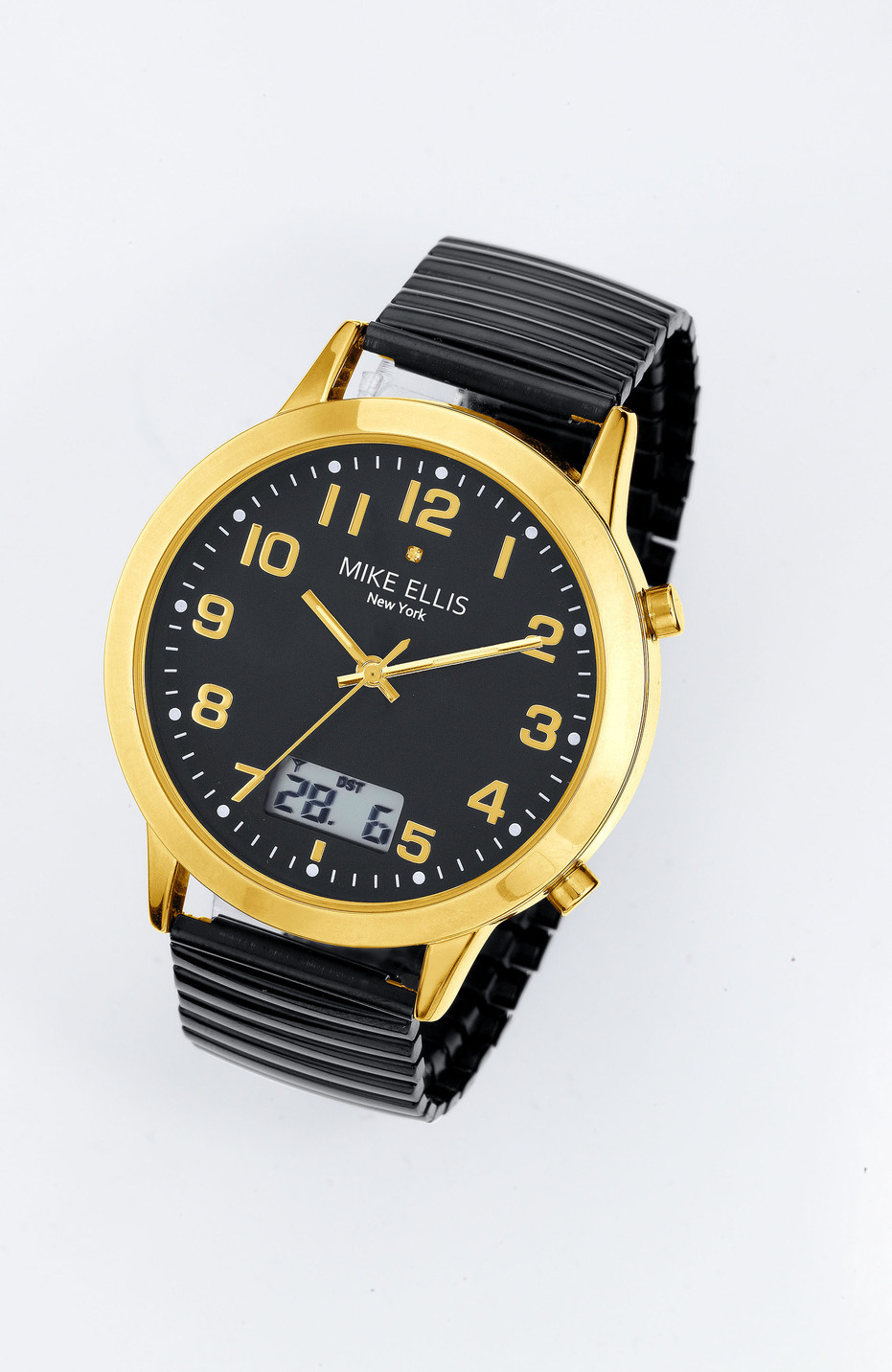 Funk-Damenuhr mit Diamant von Mike Ellis New York