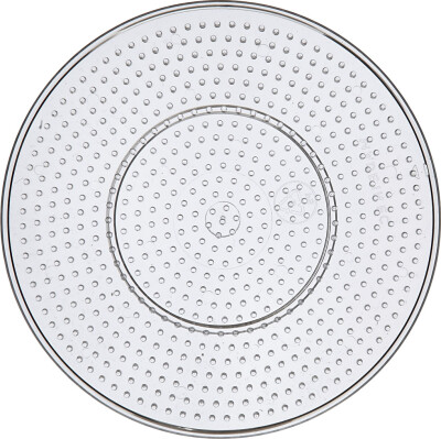 Perleplade - Stor Rund - Medium - Ø 15 CM - Klar - 10 Stk