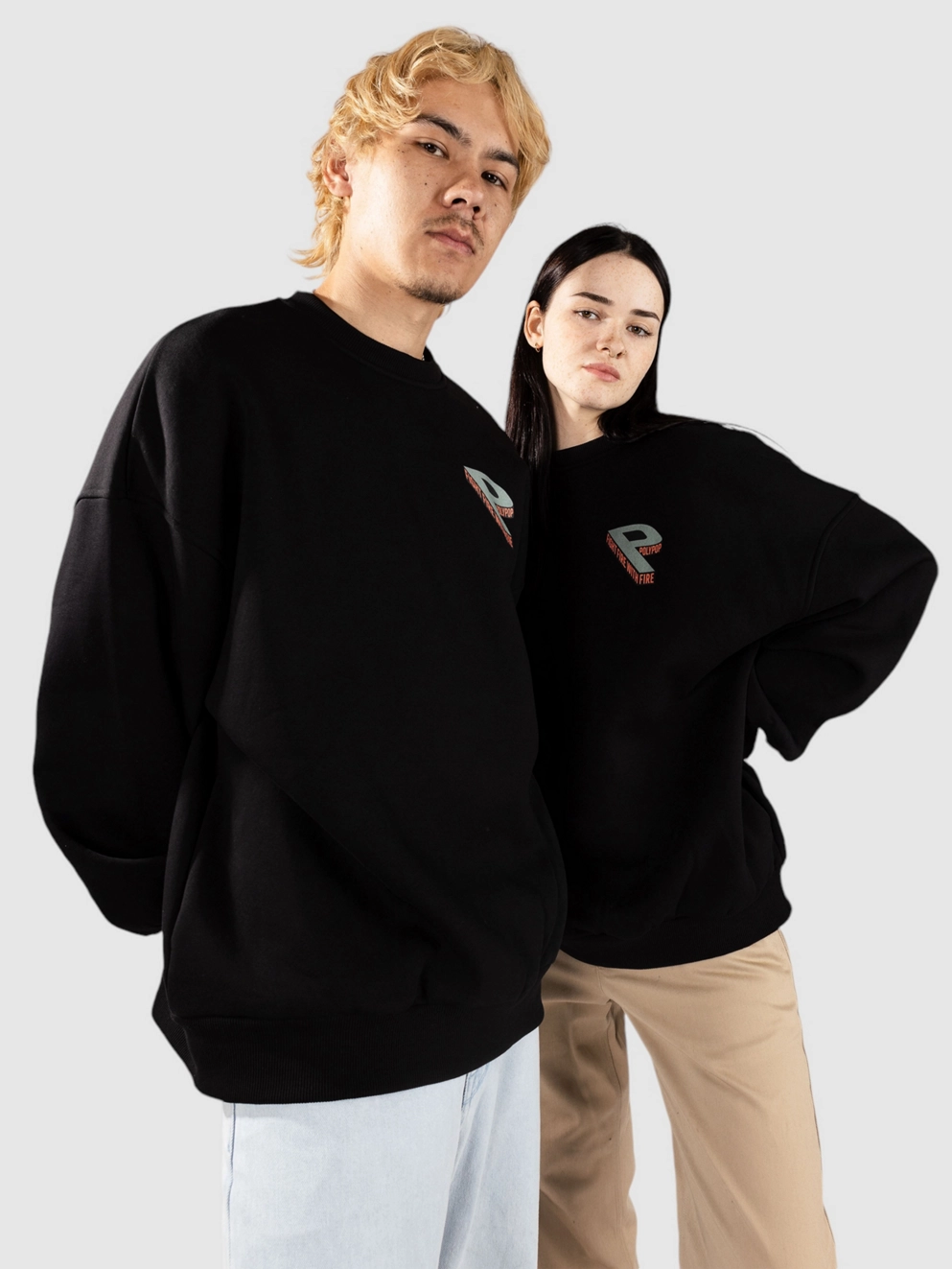 Polypop Big P Sweater black