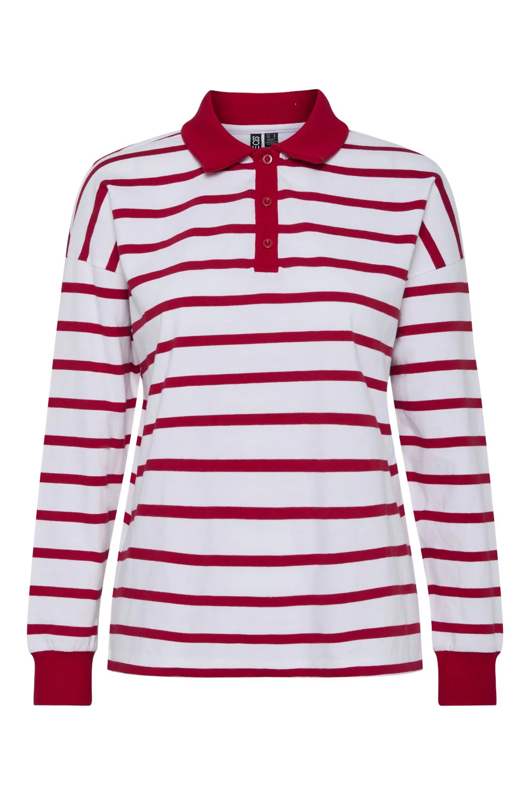 Pieces Pcamilie Ls Polo