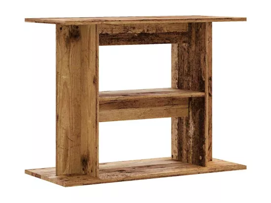 Support d'aquarium vieux bois 80x35x60 cm bois d'ingénierie