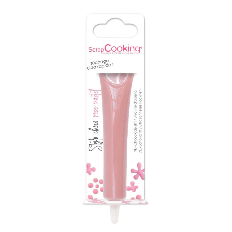 Stylo goût chocolat rose pastel 25g Scrapcooking