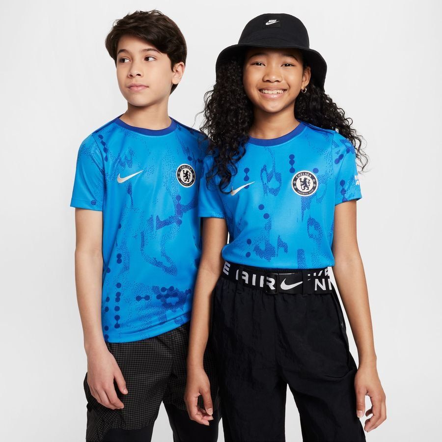 Chelsea T-shirt d'Entraînement Dri-FIT Academy Pro Avant-Match - Bleu/Bleu Enfant