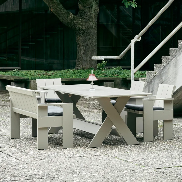 HAY - Crate Dining Table, L 180 cm, black