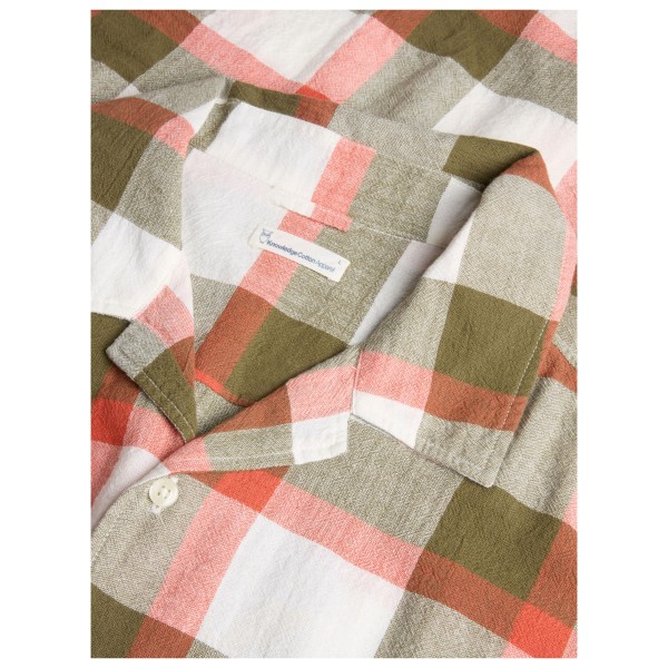 KnowledgeCotton Apparel - Boxed Fit S/S Checkered Shirt - Chemise