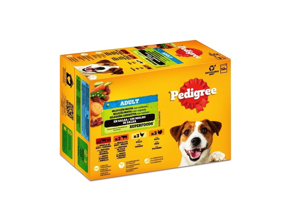 COMIDA HÚMIDA PARA CÃO PEDIGREE ADULTO 12X100G
