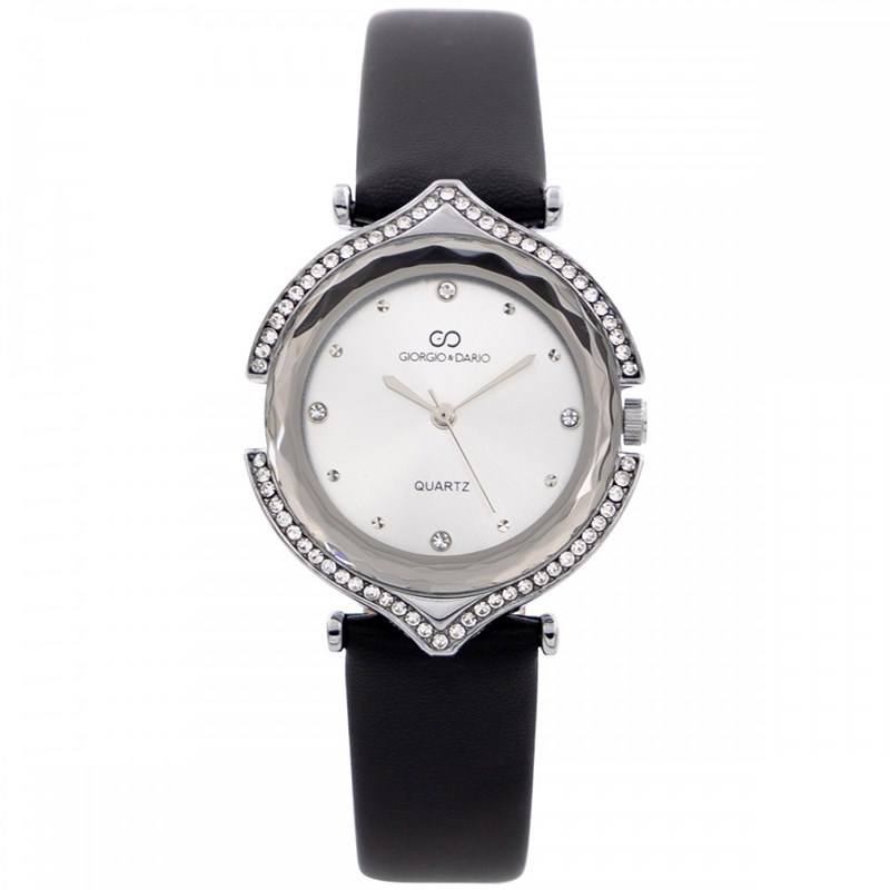 Montre Femme GIORGIO bracelet Cuir Noir
