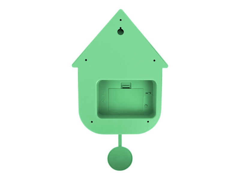 Wall Clock Modern Cuckoo KA5768TB Turquoise blue