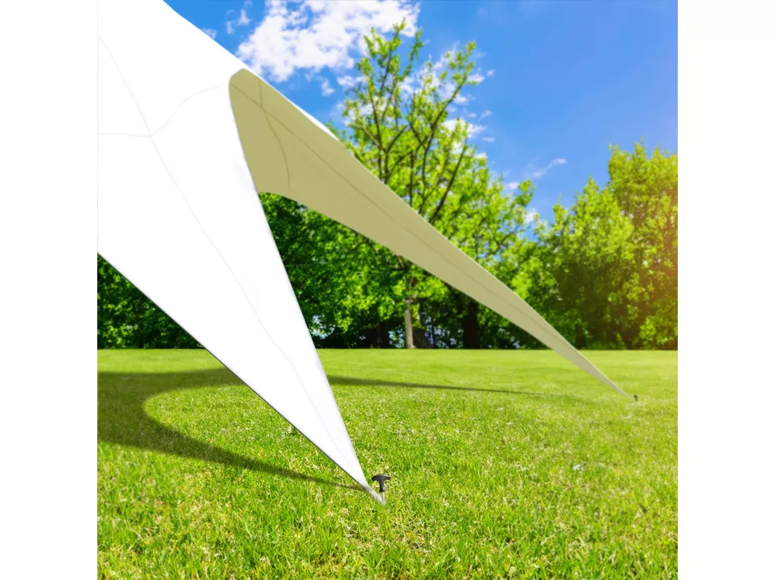 Tente forme étoile - Plastique - 12m - Blanc