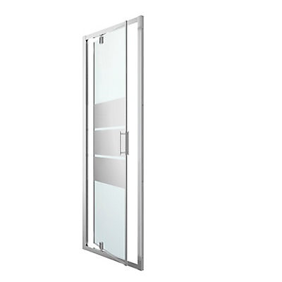 Porte de douche pivotante GoodHome Beloya miroir 80 cm
