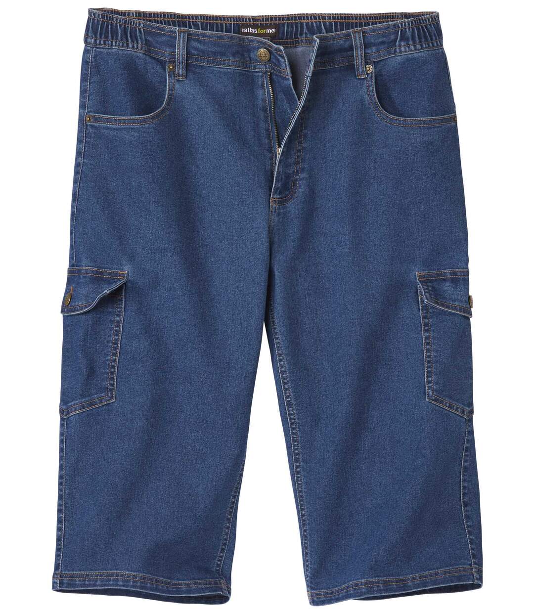 Pantacourt Denim Cargo