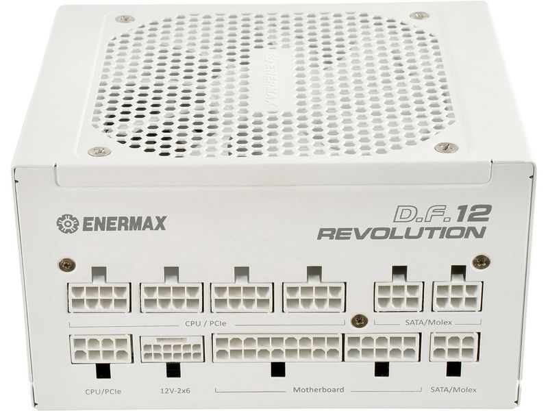 Enermax Netzteil Revolution D.F. 12 850 W Weiss Vollmodulares ATX 3.1-Netzteil mit 80  Gold-Zertifizierung