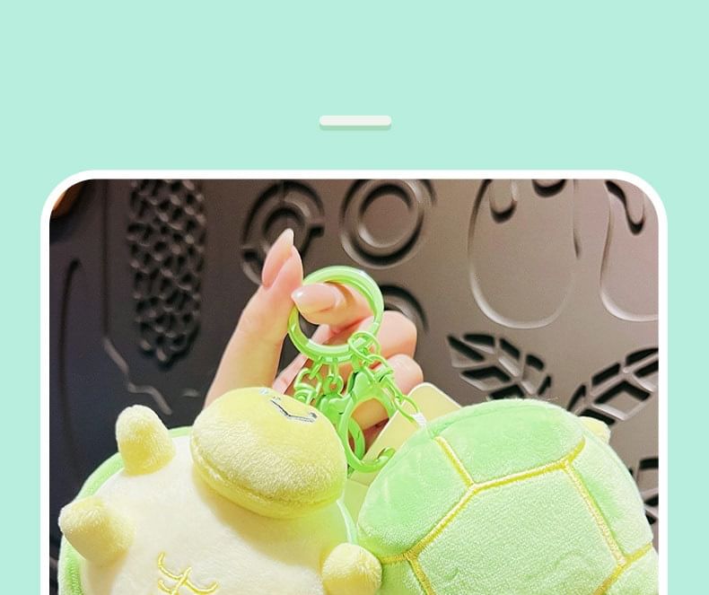 het gebeurt - Turtle Pluche Tashanger Sleutelhanger