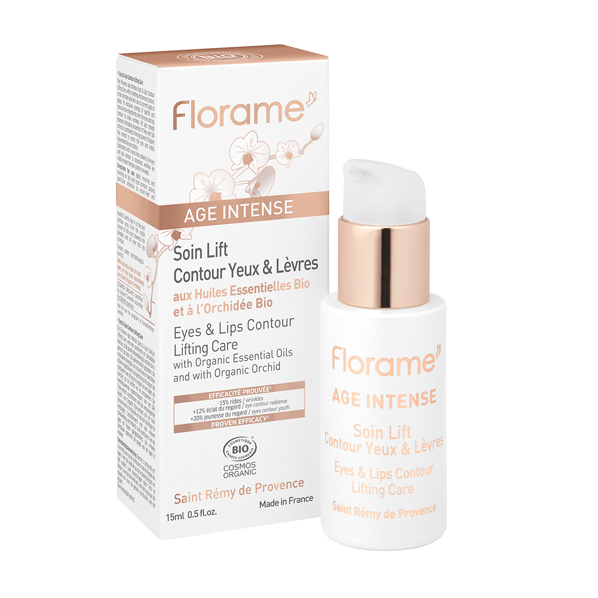 Florame  Age Intense Augen- & Lippenkontur Pflege, 15 ml