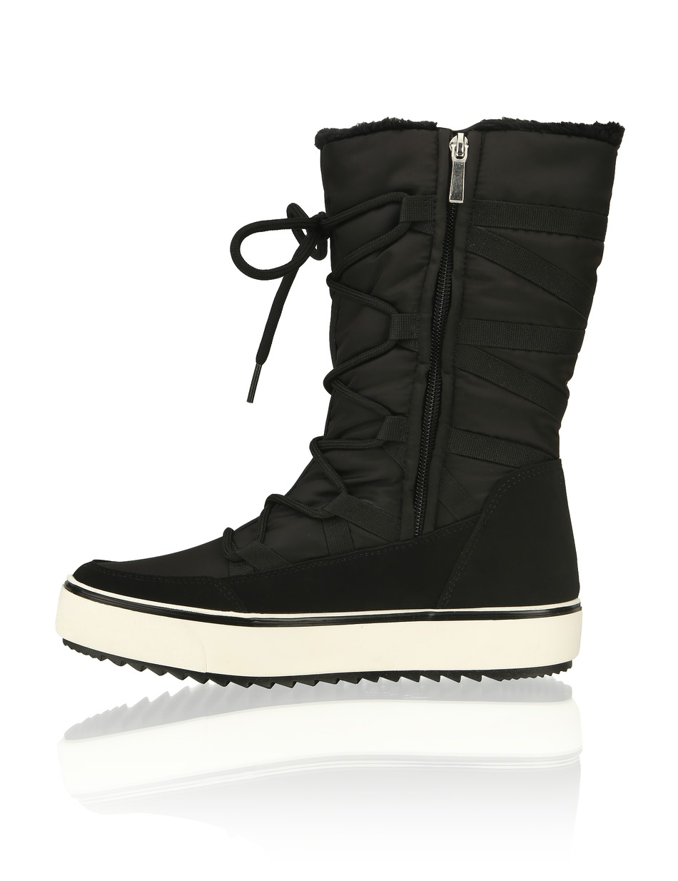 Lederkombination Snowboot