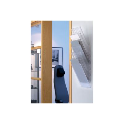 Durable Flexiboxx - Présentoir mural porte-document - 6 cases A4 paysage - transparent