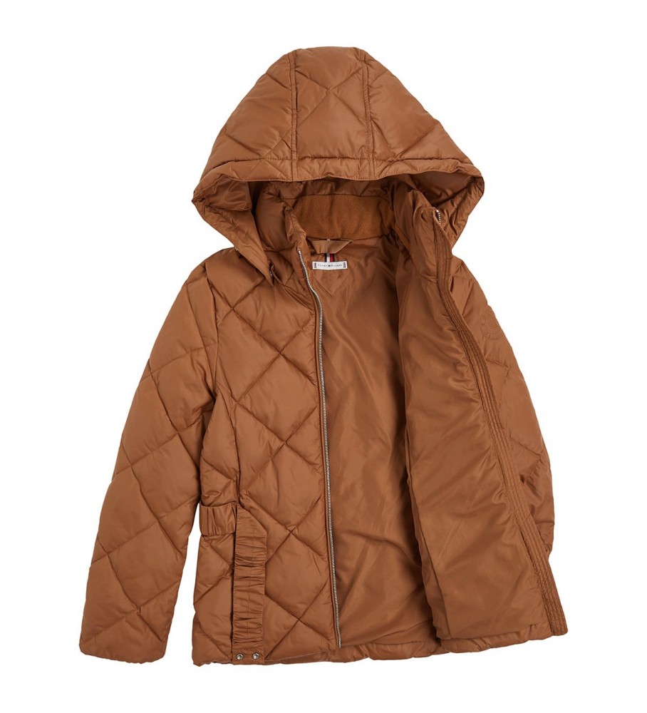 Jaqueta acolchoada Tommy Hilfiger Elevated marrom