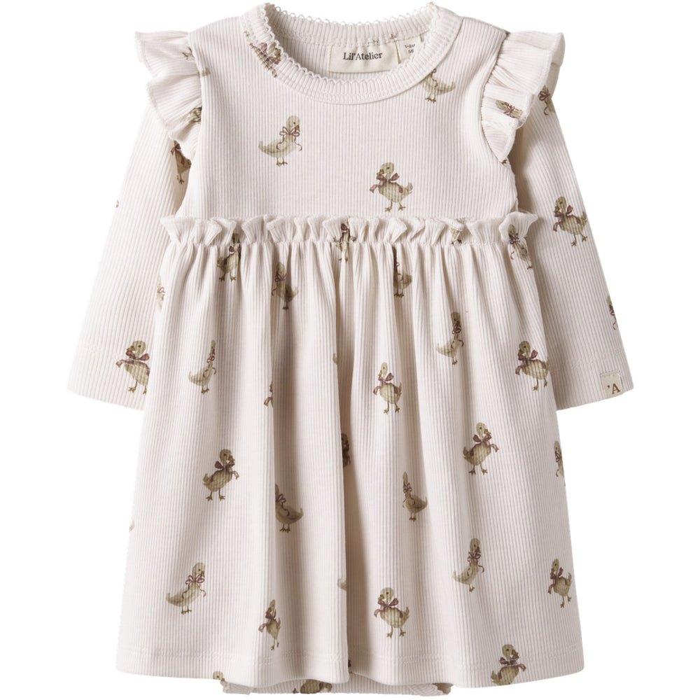 Køb Lil'Atelier Almost Mauve Goose Nbflavo Ekn Ls Body Kjole Lil