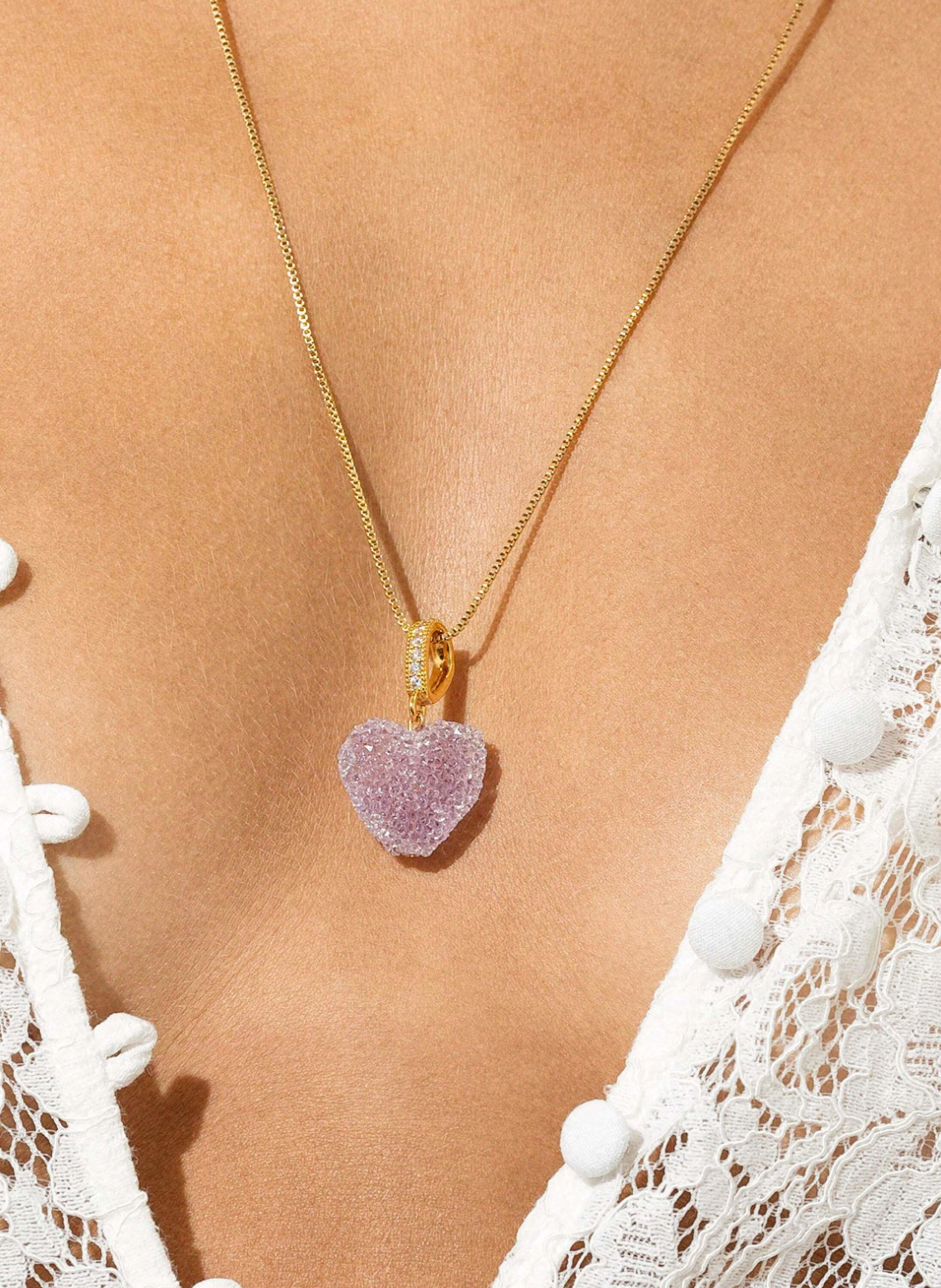 CRYSTAL HAZE Anhänger JELLY HEART TUTTIFRUTTI by GLAMBOU
