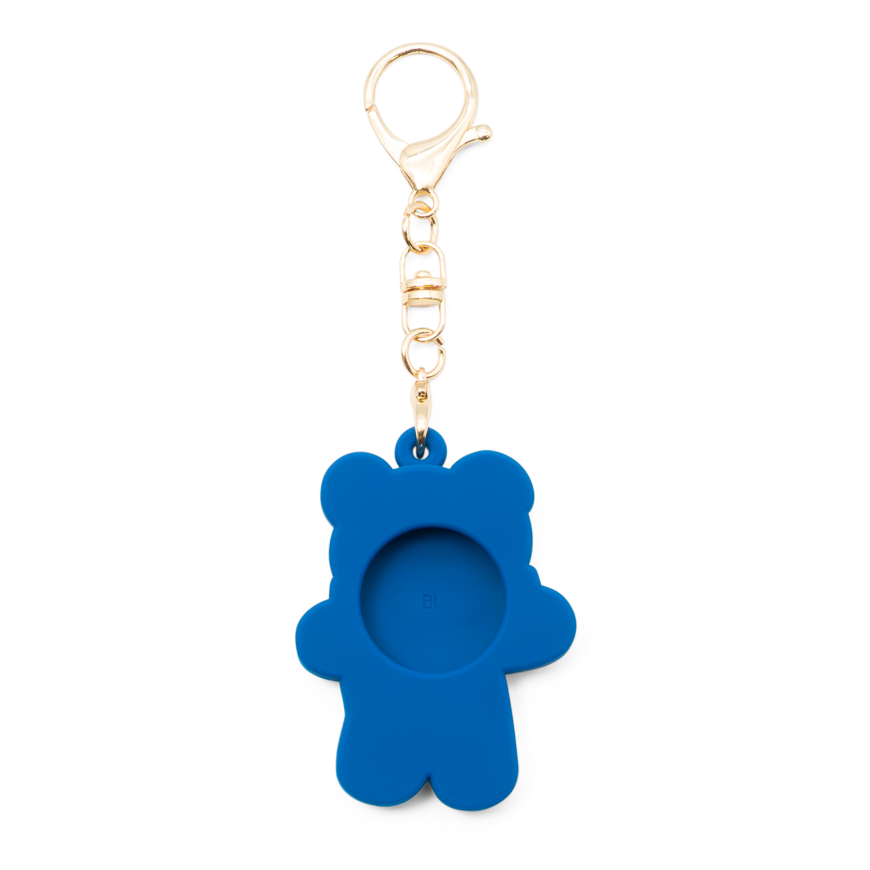 Apple AirTag Anhänger Gummi Case Hülle Schlüsselanhänger mit Karabinerhaken - Blauer Bär
