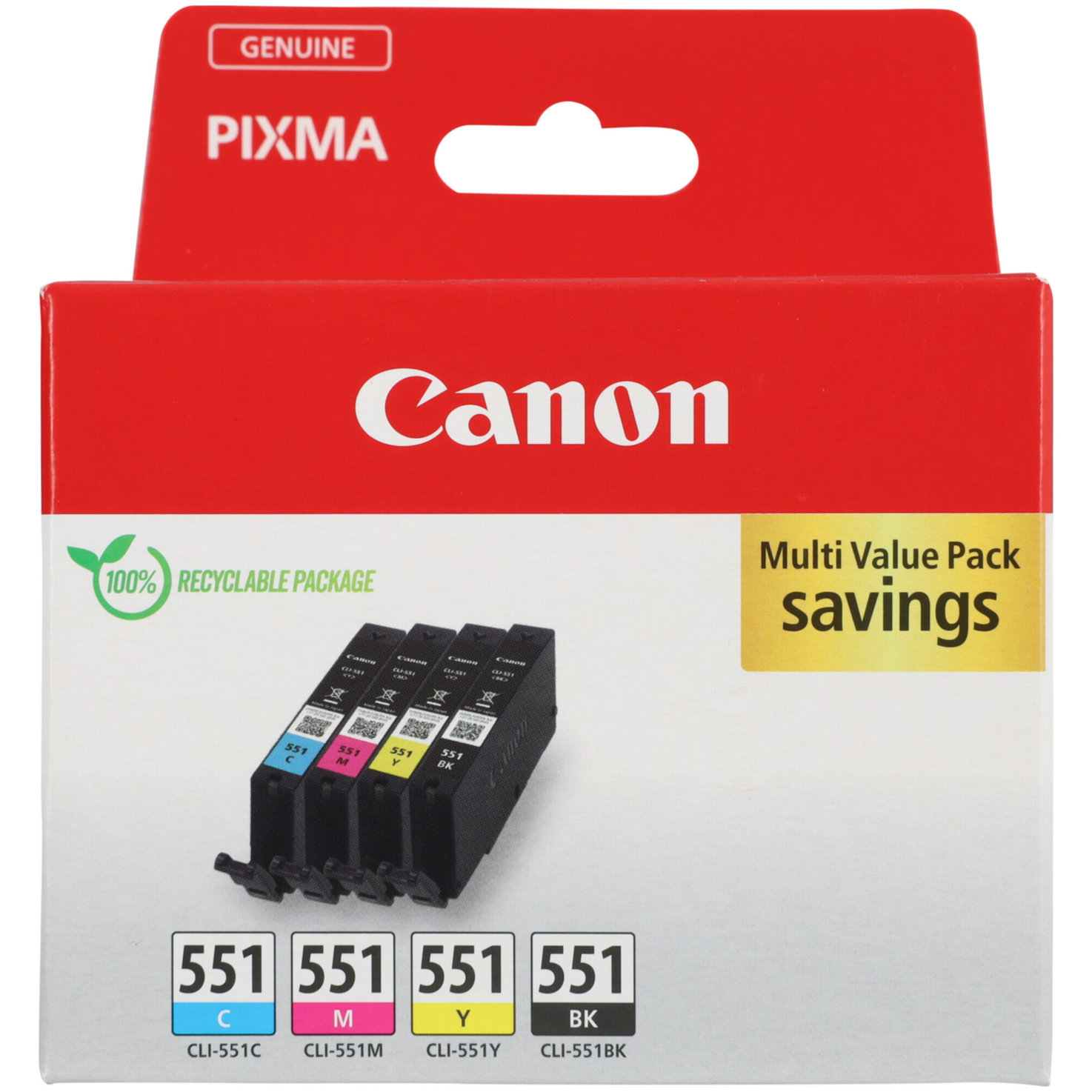 Canon Multipack Tintenpatronen BKCMY CLI-551