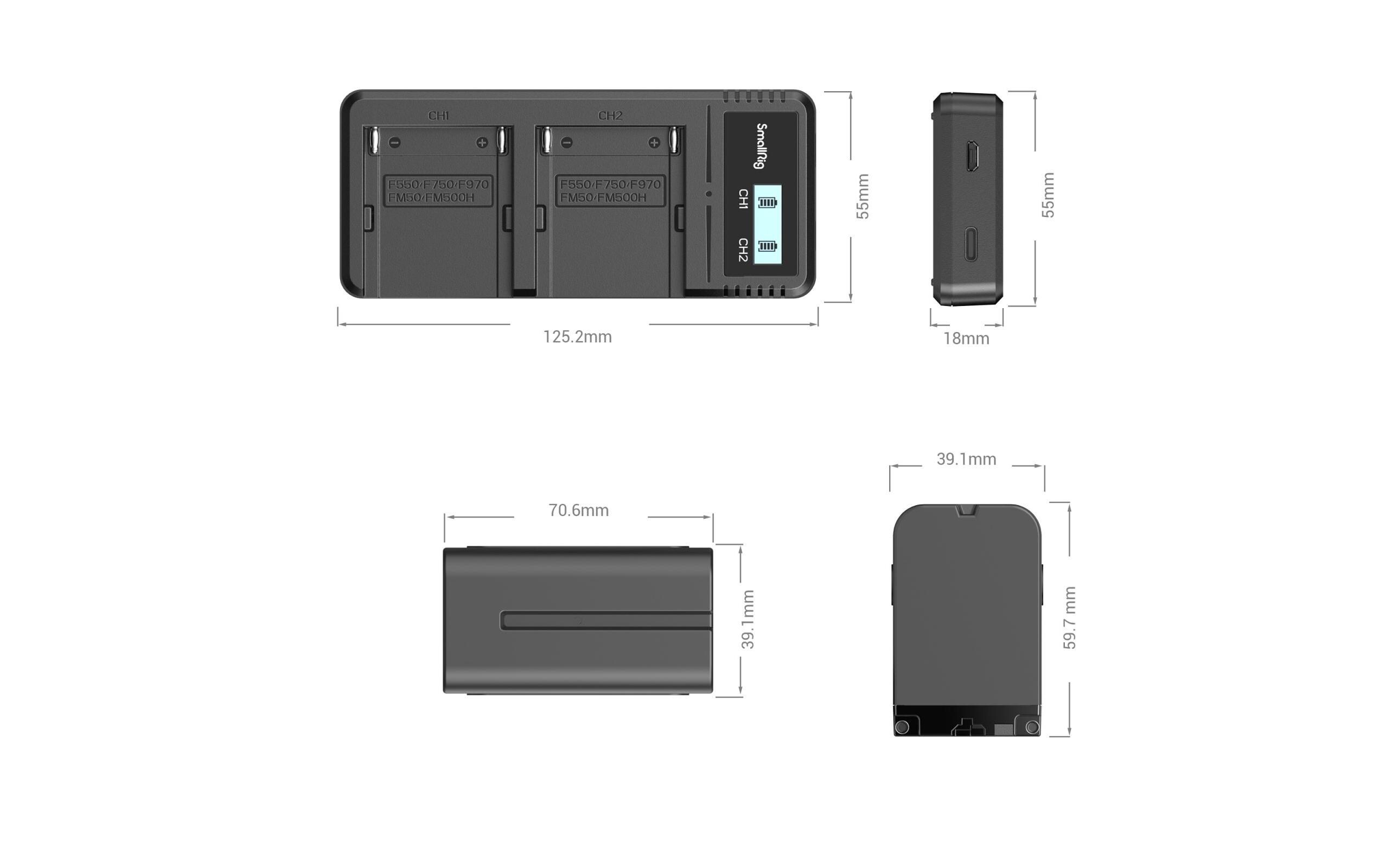 Digitalkamera-Akku NP-F970 Akku und Charger KitAkku und Charger Kit NP-F970 für Sony Kameras