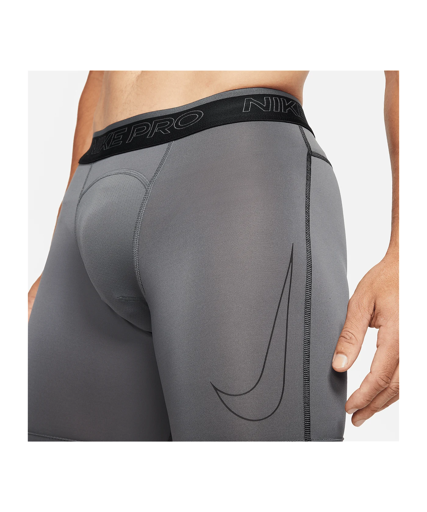 Nike Pro Short Grau Schwarz F068