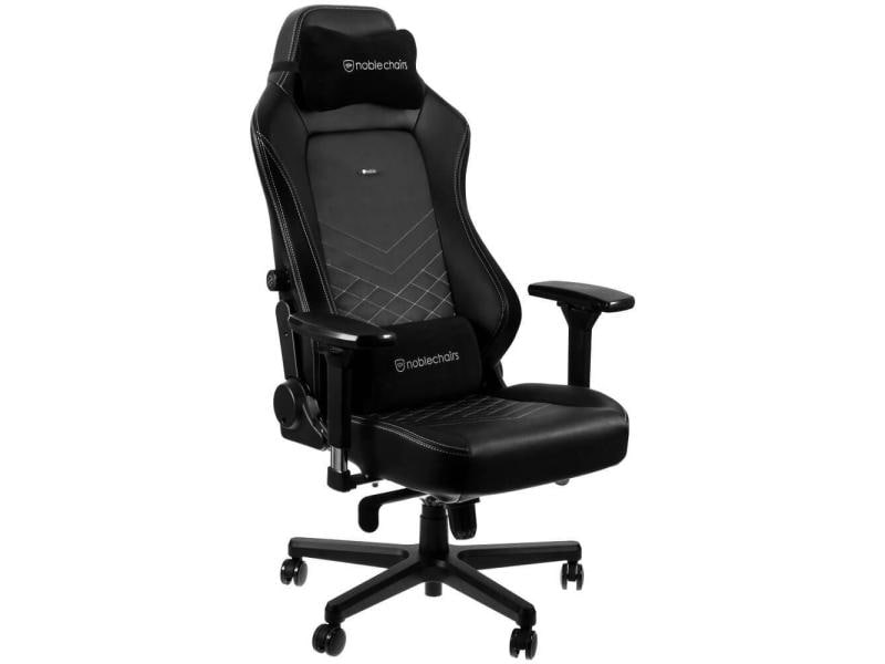 noblechairs Gaming-Stuhl HERO Schwarz/Weiss Ergonomischer Gaming-Stuhl