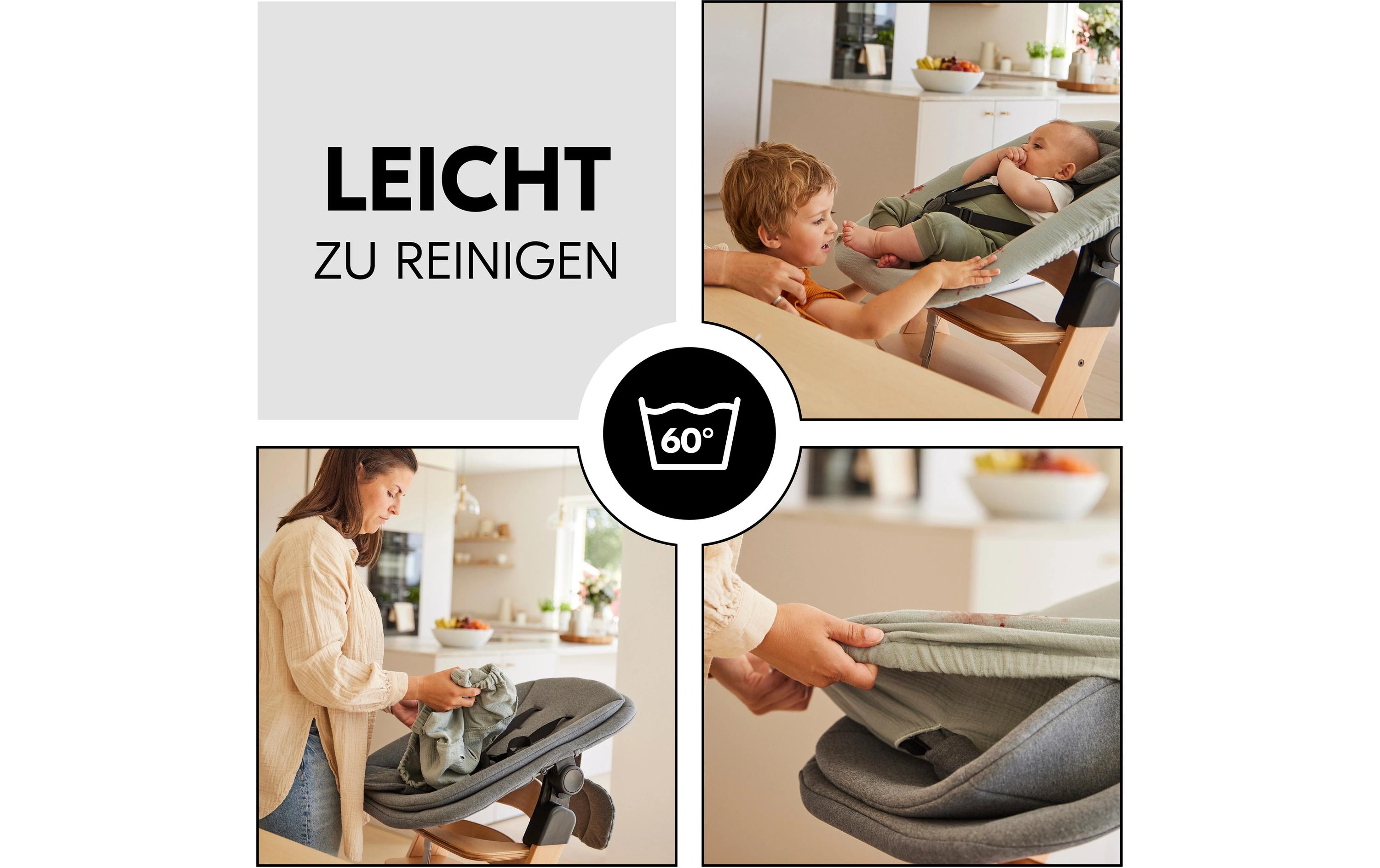 Hochstuhl Bouncer Bezug SageAtmungsaktiver Baumwollbezug für Babywippen