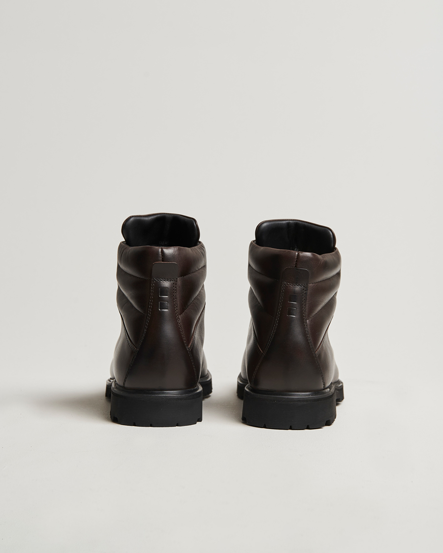 UBR Black Storm Leather Boot Dark Brown