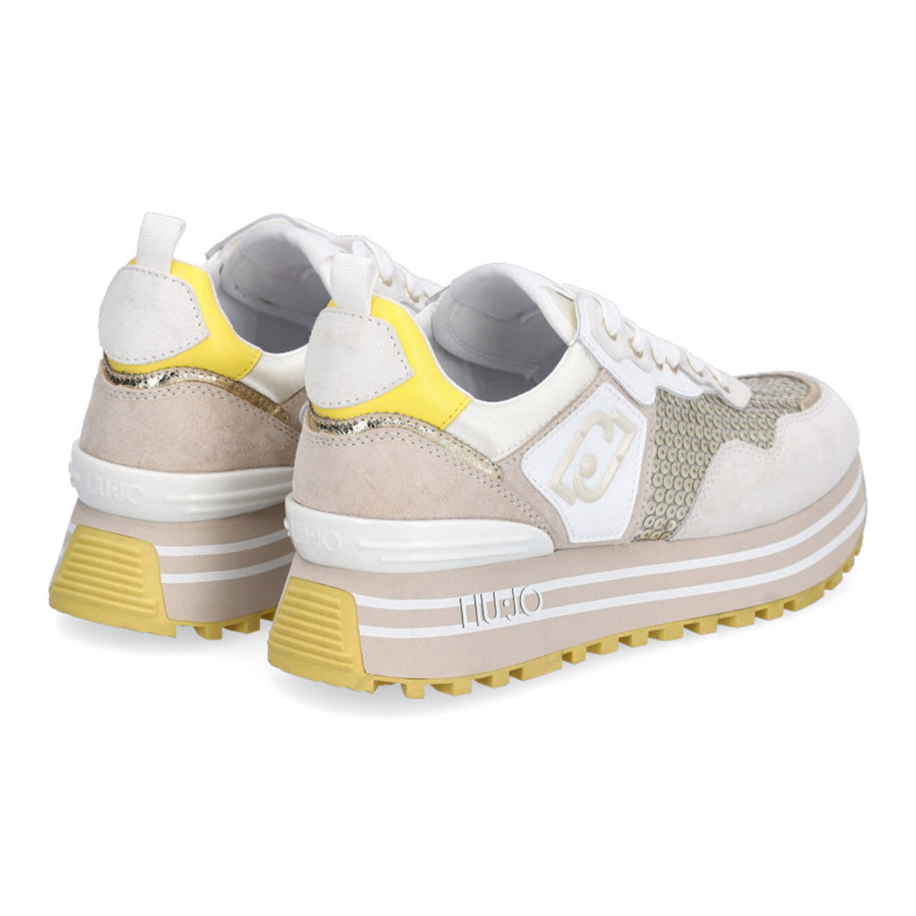 Liu-Jo Sneakers en Cuir Rosalia beiges