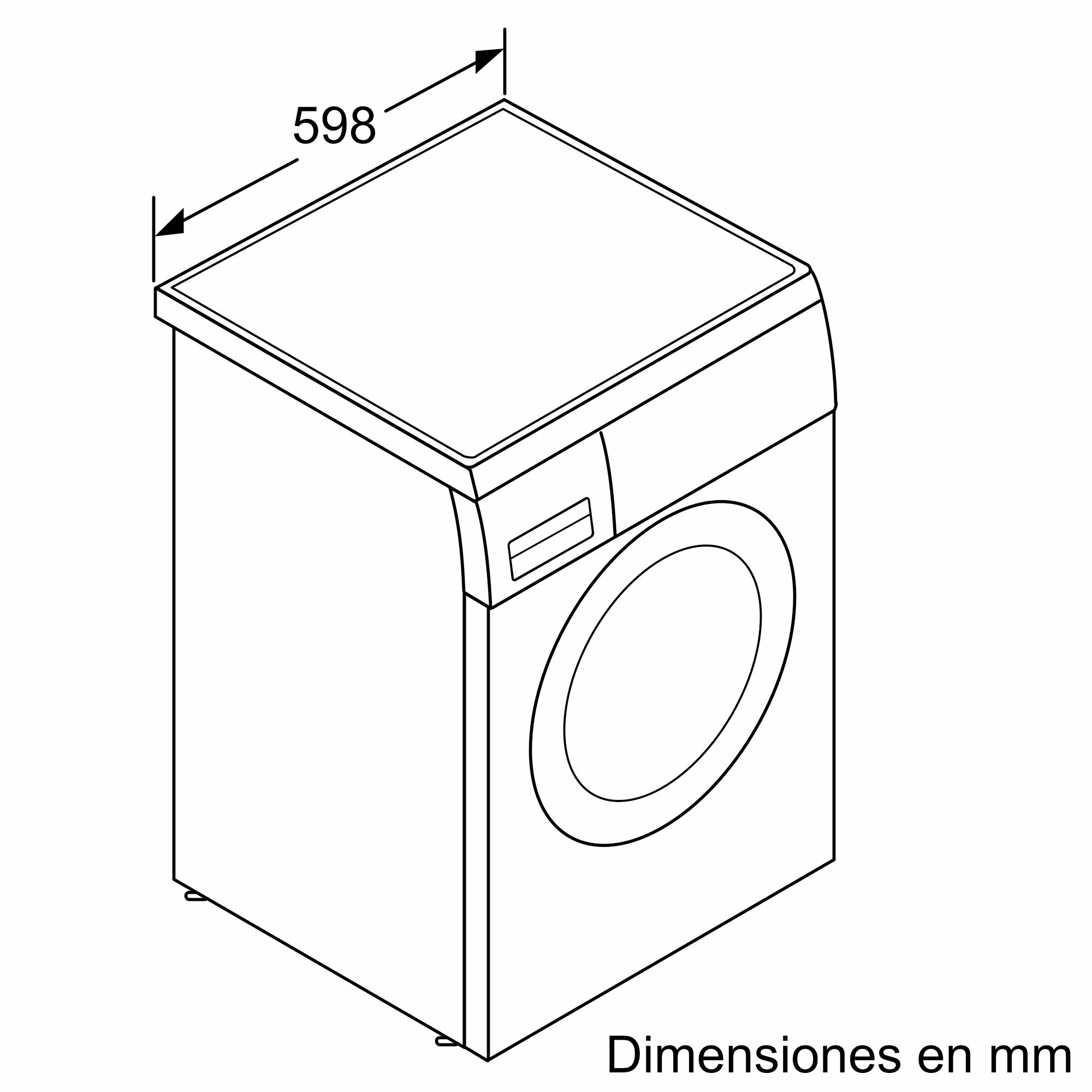 # PRODUTO RECONDICIONADO # Máquina de Lavar Roupa de Carregamento Frontal Série 6 9 kg 1400 rpm WUU28T61ESB