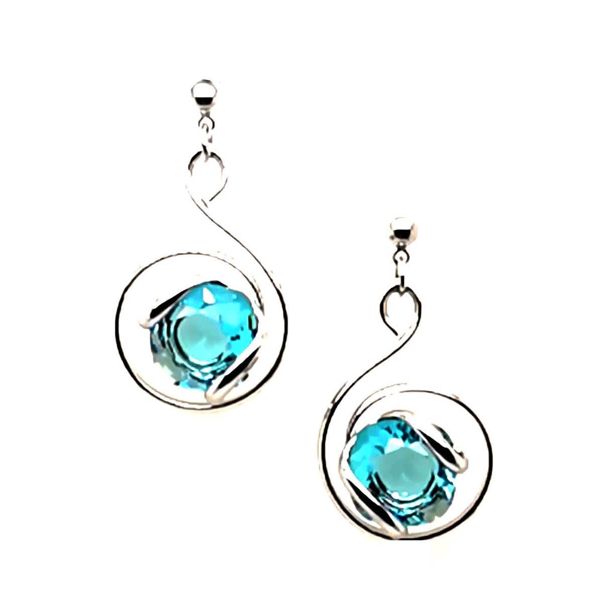 Boucles d'oreilles Andréa Marazzini Mini Light Bleues