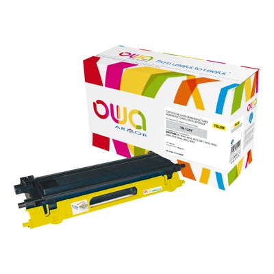 Cartouche laser compatible Brother TN135 - jaune - Owa K15143OW