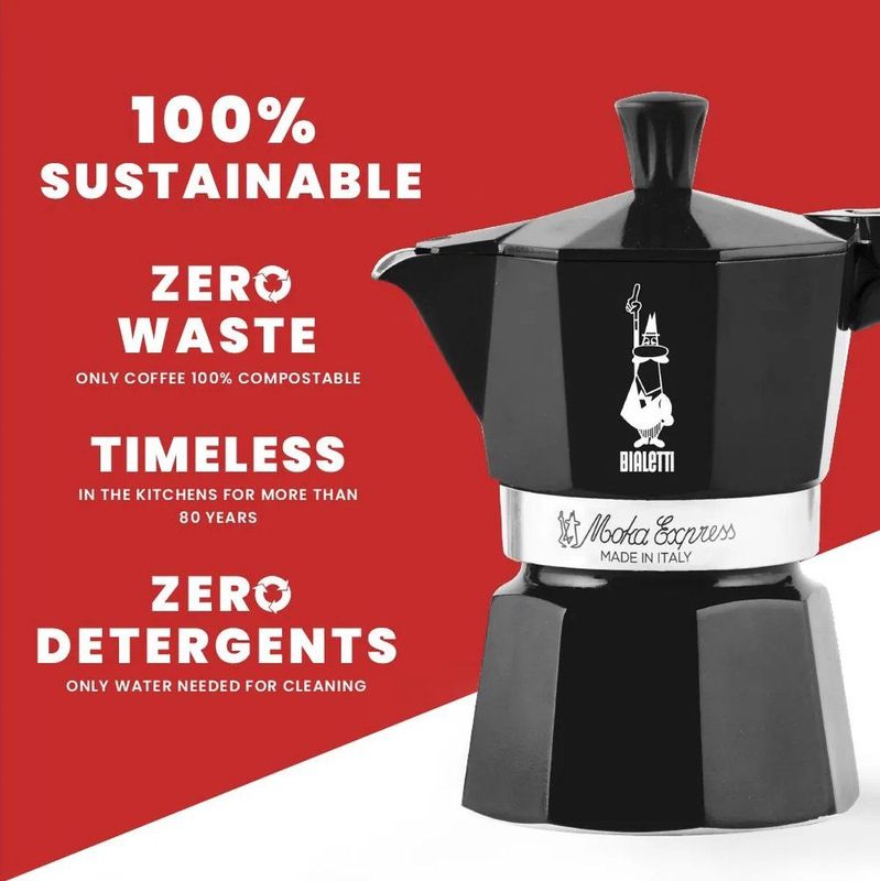 Bialetti - Moka Express - Percolator - 1/c - Zwart
