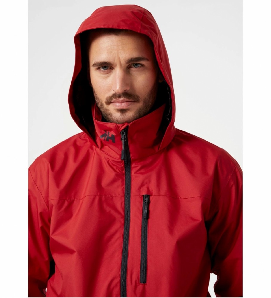 Jaqueta náutica com capuz vermelha Helly Hansen