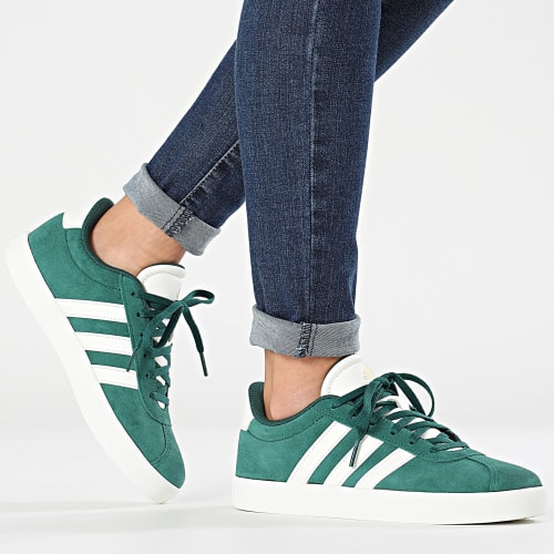 Baskets Femme VL Court 3.0 ID6309 Core Green Off White Gold Metallic