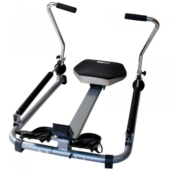 Bonplus BP Máquina de remo hidráulica Remador multifuncional Contador incluído 55x50x110cm Cinza