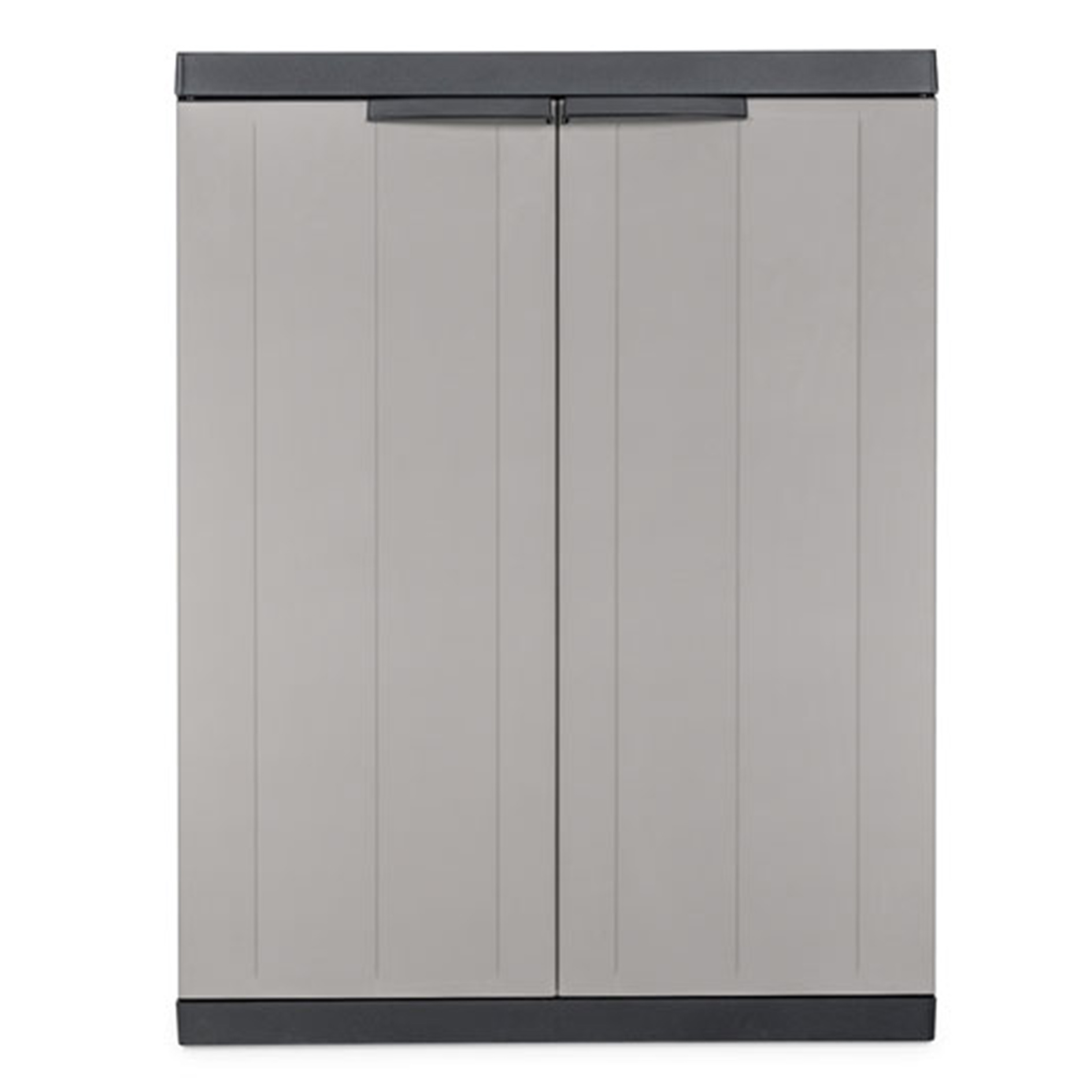 Universal-Beistellschrank - grau-schwarz - 85 cm hoch