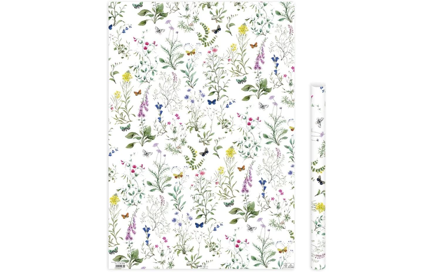 Geschenkpapier Wildblumen 68 x 98 cmPapier zum Einpacken von Geschenken