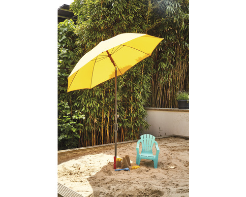 City center paalparasol Siena Garden antraciet/geel