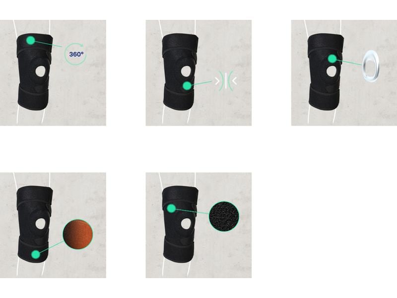 Hansaplast Protective Knie-Bandage 1 Stück Verstellbare Bandage für die Knie