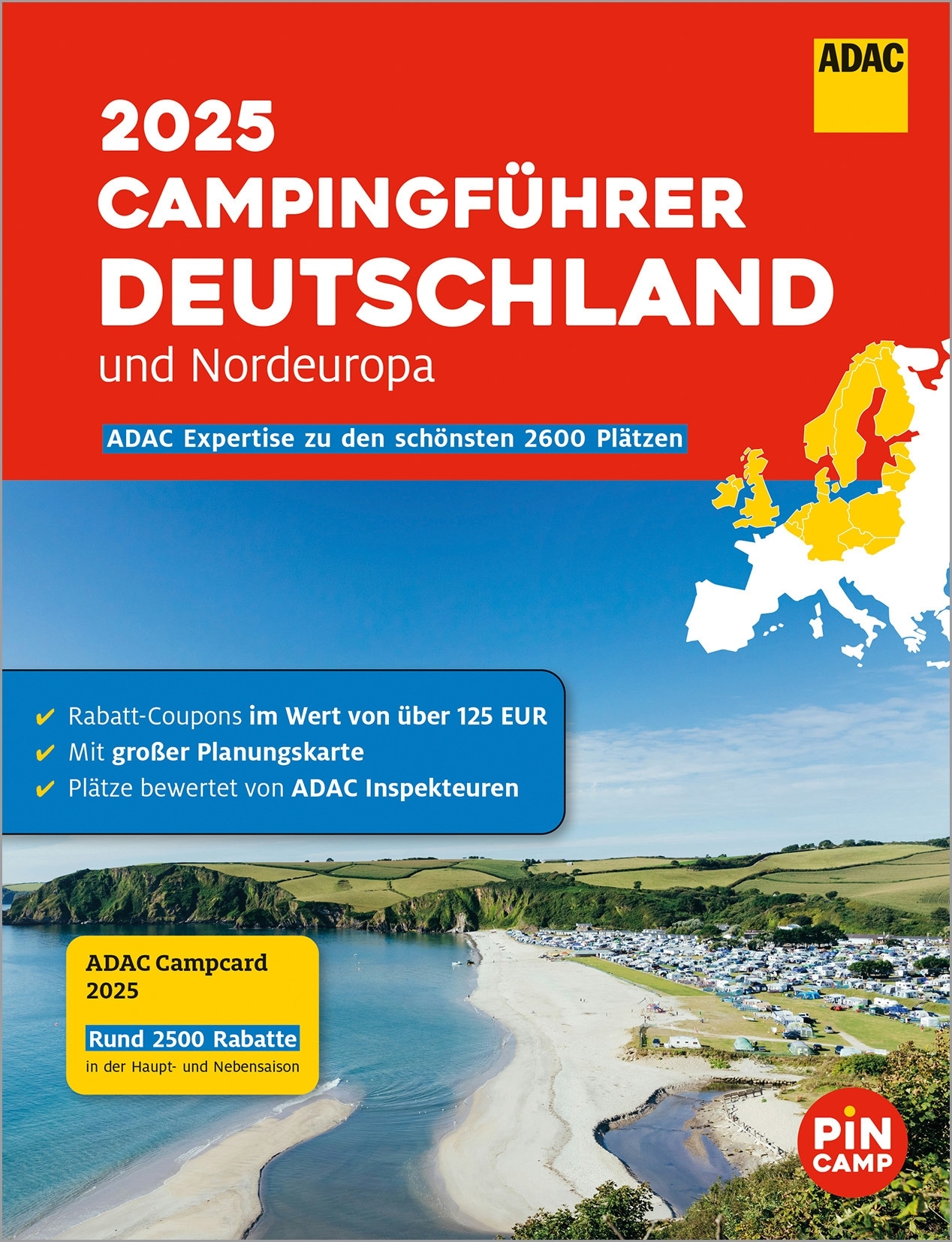 ADAC Camping-/Stellplatzführer 2025 - Deutschland &amp,  Nordeuropa