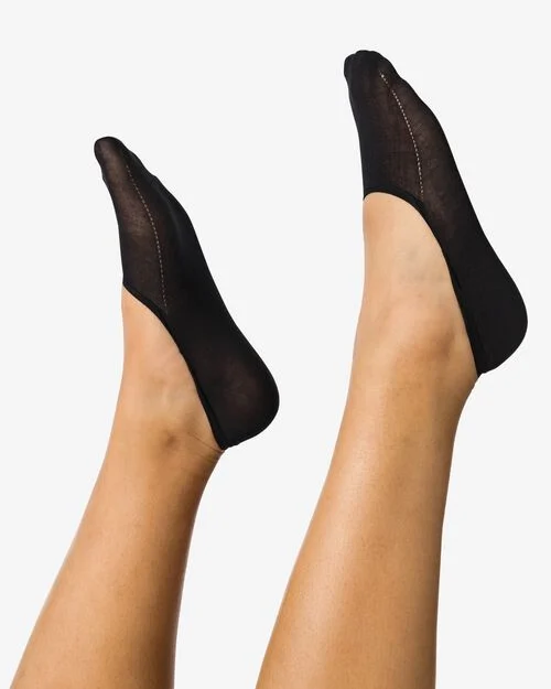 2 paires de protège-bas noir