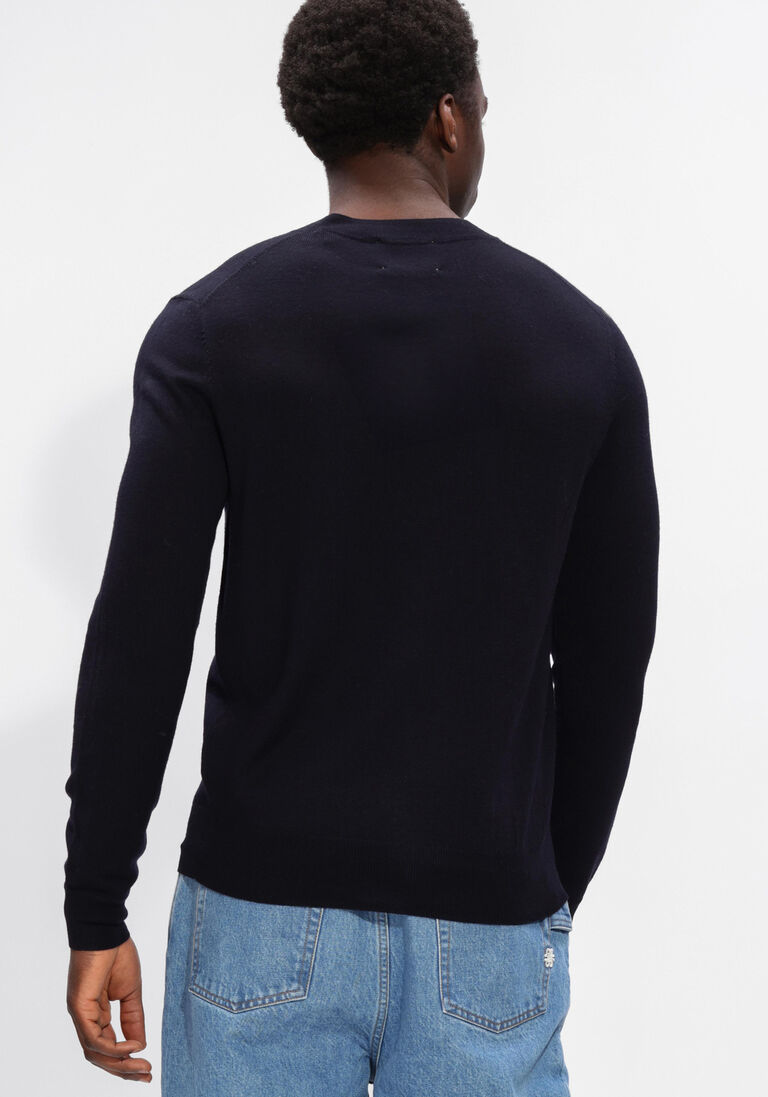 donkerblauwe isabel marant trui basile pullover