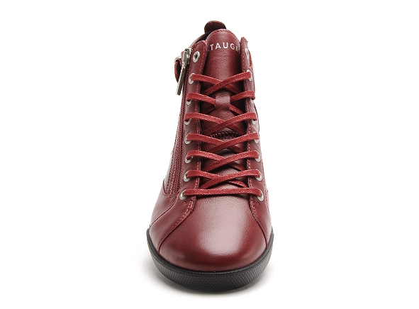 Pataugas boots bottine plates femme palme v f4h bordeaux
